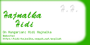 hajnalka hidi business card